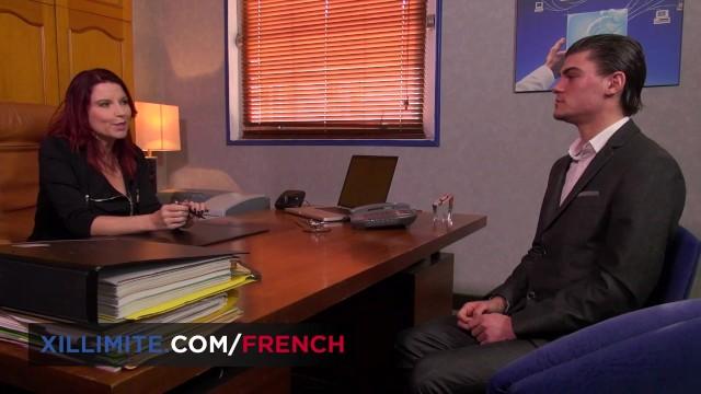 Sucking Dick Job Interview with Busty French MILF Gay Party - 2