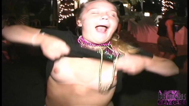 Dotado Costumed Freaks Show Tits & Pussy at Halloween Party Big Boobs