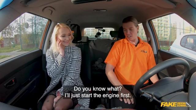 Hand Job Fake Driving School - Tiny Blonde Matilyn Sugar Sucks & Fucks her Driving Instructor For adult