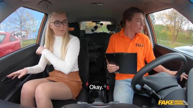Fake Driving School – Amaris has Trouble Operating the Gear Stick & Ricky Rascal Helps - 2