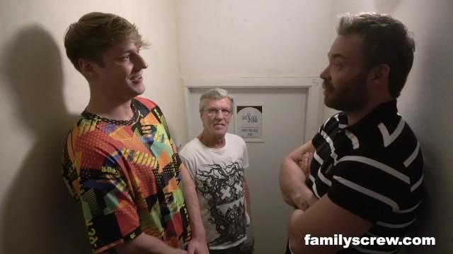 Amateur Porn Dad Brings Virgin Son to Fuck old Bar Ladies by FamilyScrew Gangbang