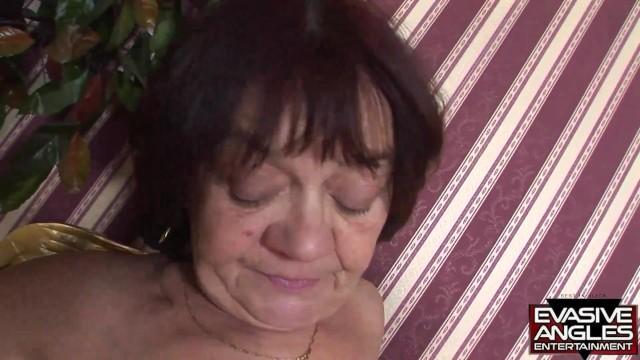 EVASIVE ANGLES 60 plus Grandma on Grandma SC1.Noe and Mammy Strip and have Granny Sex with a Strapon - 1