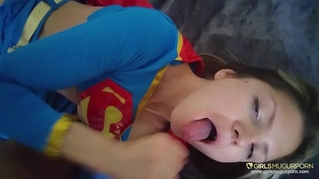Gang Bang Small Titted Superwomen Gina Gerson has to Save Mugur Male - 1