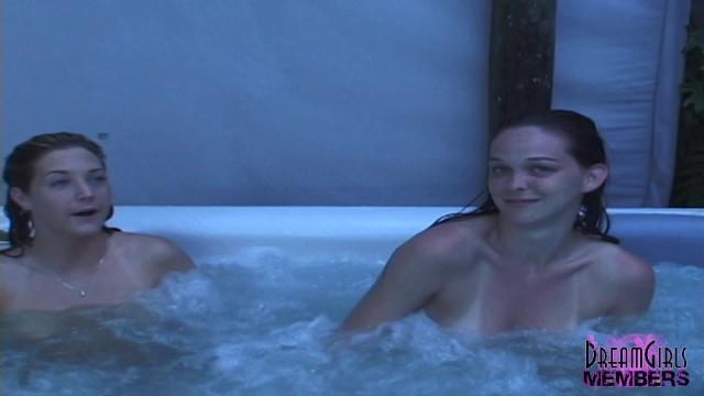 Home Video of these two Chicks Naked in my Hot Tub - 1