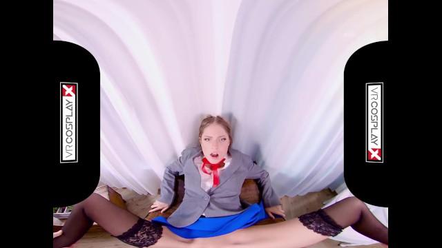 DOKI DOKI Schoolgirl Rebecca Volpetti as Monica Gets Massive Cock and Hard Anal - 2