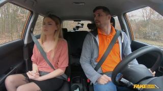 Hard Porn Fake Driving School - Kinky Student Lucy Heart Pays Driving Lessons with a Hot Fuck & a Blowjob Yoga
