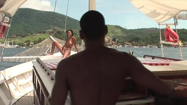 Big Virgin Ass Ebony Teen Gets Licked and Analed on the Boat by Sugar Daddy - 1