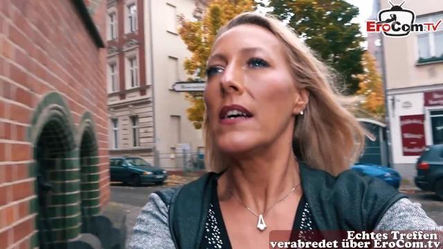 Chilena German Bi-milf with Sexy Tits Picks up Young German Blonde at Street Casting Gay Skinny - 2