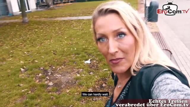 German Bi-milf with Sexy Tits Picks up Young German Blonde at Street Casting - 2