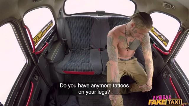 Female Fake Taxi - Tattooed Stud Bo Dirt Fucks the Sexy Taxi Driver Licky Lex - 1