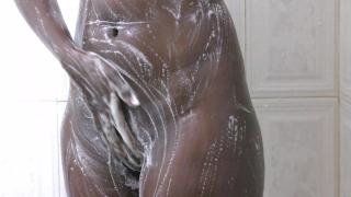 Joven Ebony Natural Boobs Shower Teen Hardcore