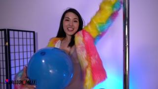 Perverted Mina Moon - Unicorns & Balloons Fantasy Strip Show - Balloon Boxxx Cartoon