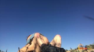 Actress Sweet Young Pussy in the Open Desert Groping