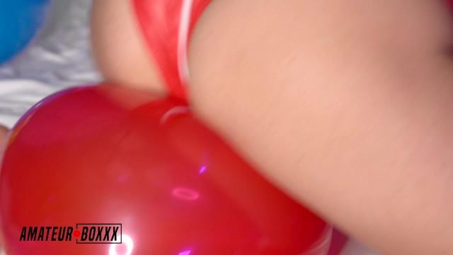 HellXX Natalie Porkman Humps & Pops LED Balloons - Balloon Boxxx Brunet