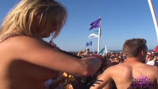 Perfect Teen College Girls Bare Real Boobies on the Beach Pounding