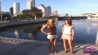 De Quatro Naked Scavenger Hunt with two Hot Girls from the...