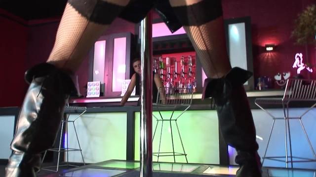 Sweet Brunette Officer with Big Boobs Fucks with a Bartender - 2