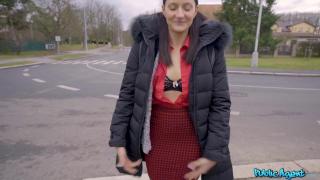 Flashing Public Agent - Cute Brunette Tiny Tina Gets Picked...