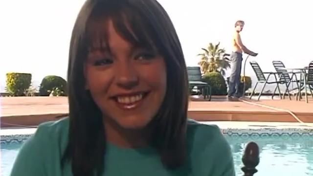 Busty Brunette Wife Gets Fucked by a Pool Attendant in Front of her Husband - 1