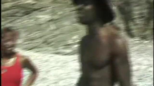 Muscular Guy with a Big Black Cock Fucks Ebony Teen with a Tight Pussy - 2