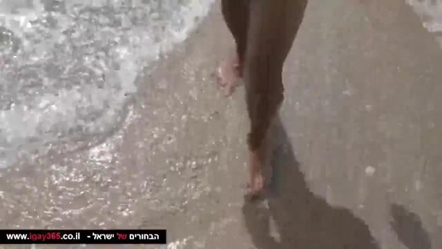 An Israeli Man with a Big Cock Fucks a Man at the Beach - 1