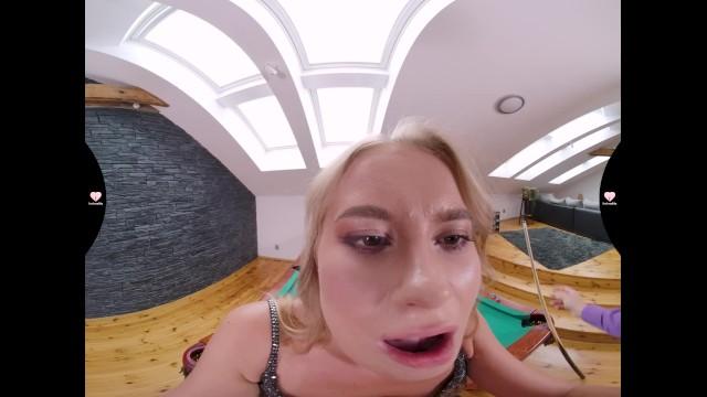 Blowjob Fuck me on the Pool Table - Eyla Moore Hot Blonde Suckingcock