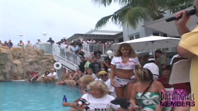 MILF Wet T Contest at Swinger Pool Party Part 1 - 2