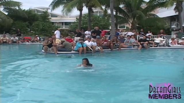 Shorts MILF Wet T Contest at Swinger Pool Party Part 1 Gay Brownhair