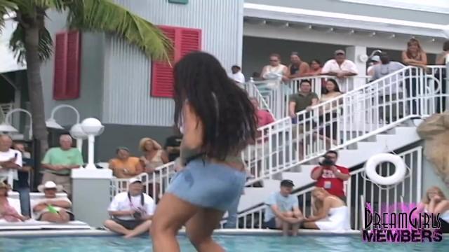 SecretShows MILF Wet T Contest at Swinger Pool Party Part 1 Defloration - 1