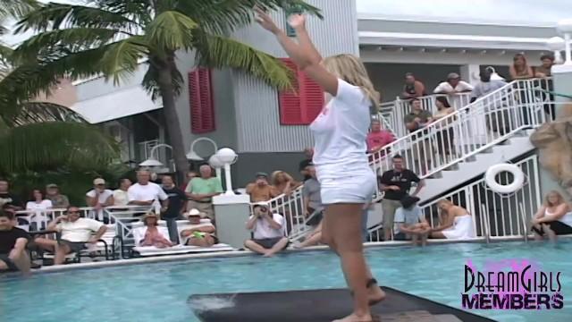 SecretShows MILF Wet T Contest at Swinger Pool Party Part 1 Defloration
