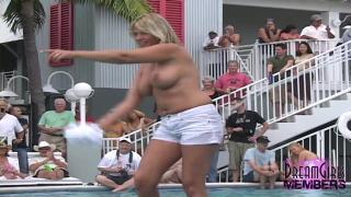 Flash MILF Wet T Contest at Swinger Pool Party Part 1 Dicks