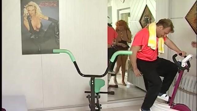 German Granny with Big Boobs Gets Fucked by her Horny Gym Trainer - 1