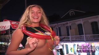 Asslicking Mardi Gras first Timer Shows Tits & Pussy Whatsapp