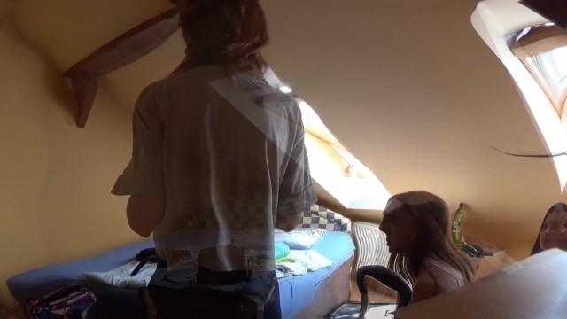 Amateur Girls Real Voyeur Style try on Clothes & Prepare for the Porn Shooting Live Oral Sex Porn