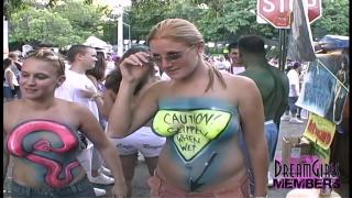 Jerk Off Instruction Bare & Bodypainted Tits & Pussy in Key West Chupada