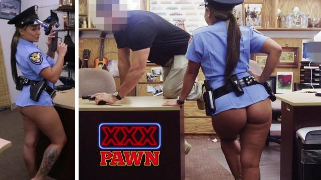 HD XXX PAWN - Police Officer Veronica Visits Pawn Shop to Sell her Gun Asians