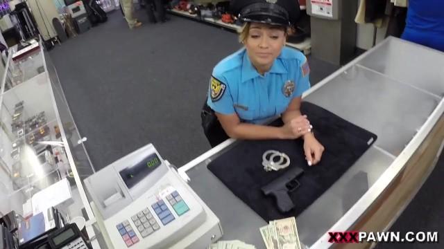 XXX PAWN - Police Officer Veronica Visits Pawn Shop to Sell her Gun - 2
