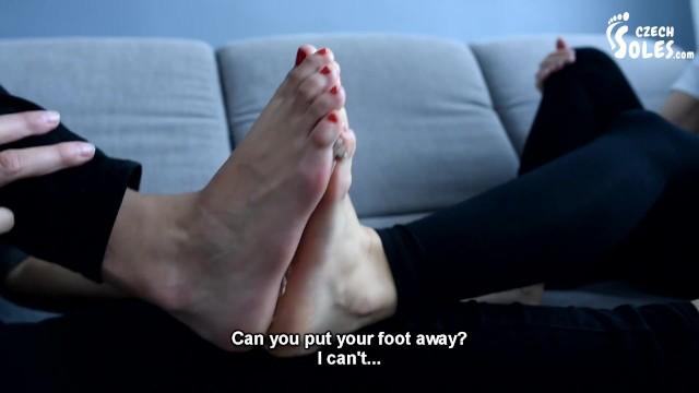 Two Girls Glued their Sexy Bare Feet Together! (foot Fetish, Bare Feet, Czech Soles, Sexy Soles) - 1