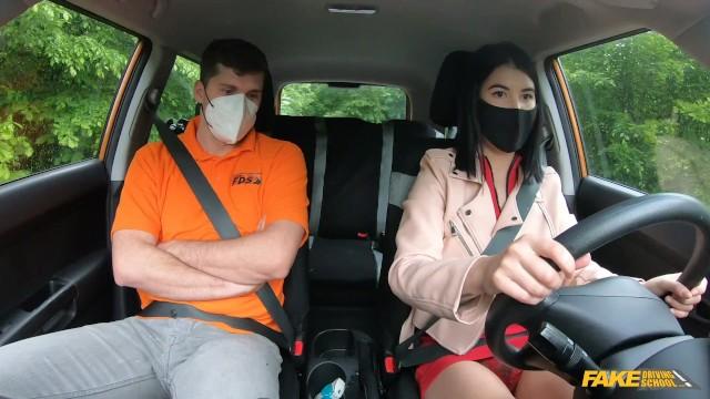 Fake Driving School - Sexy Lady Dee Seduces her Car Instructor Kristof Cale for her License - 1