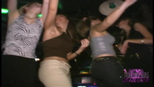 Tattooed Girls Flash Tits in the Middle of the Dance Floor Firsttime