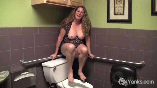 Shuttur Yanks Chubby Jade's Public Bathroom Orgasm Teen Sex - 1