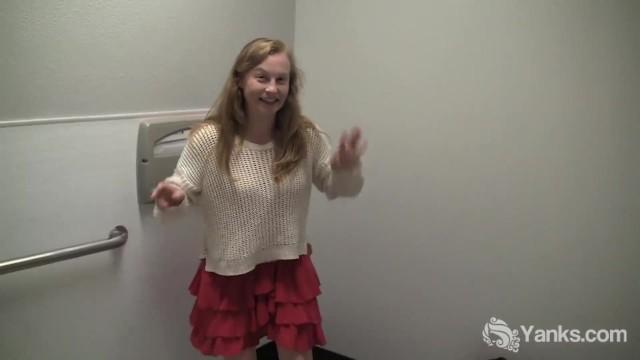 Beauty Yanks Lili Sparks in Public Bathroom - 1