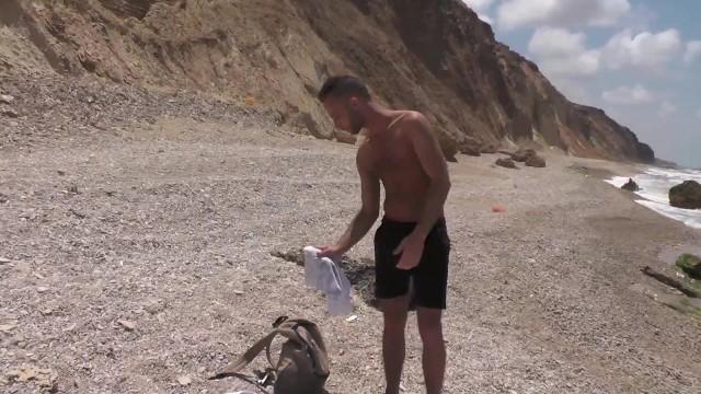 An Israeli Man goes to the Beach and Meets a Big Cock - 1