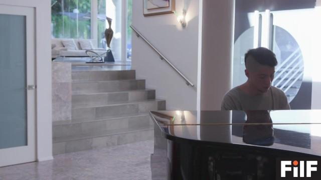 Horny Stepson Gets Mom to Fuck him during his Piano Practice - 1