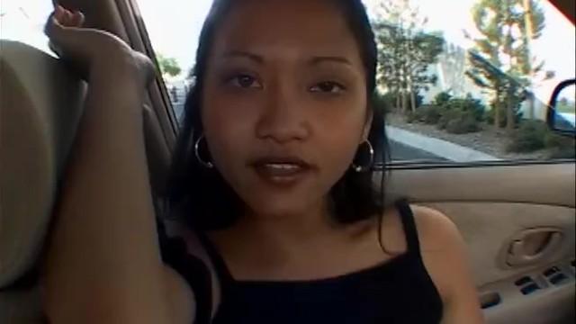 Cute Filipina Teen Gets Fingered while Practice Driving her Car - 1
