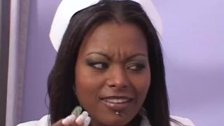 Xvideps Horny Busty Ebony Nurse with Big Booty Sucks her Patient's Dick and Gets Fucked Real Hard Crossdresser