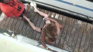 Glamour Naked Party Girls on a Boat during Holidays Fucked Hard