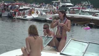 Top Naked Party Girls on a Boat during Holidays Rimming