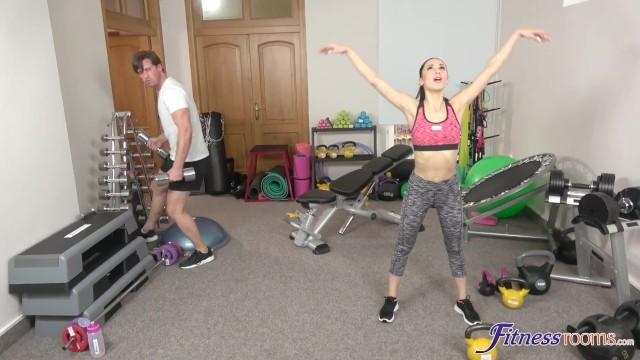 Fitness Rooms - Sporty Russian Goddess Lilu Moon tries her Instructor's Thick Cock - 1