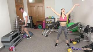 Facesitting Fitness Rooms - Sporty Russian Goddess Lilu Moon tries her Instructor's Thick Cock Celebrities